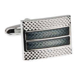 Mansetinööbid - rohekashall triip